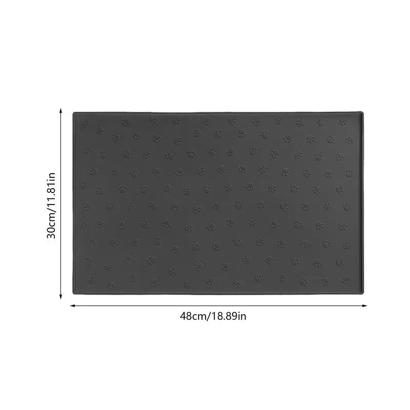 Tapis de Nourriture Antidérapant & Étanche pour Chiens et Chats – Silicone Premium - HautePattes