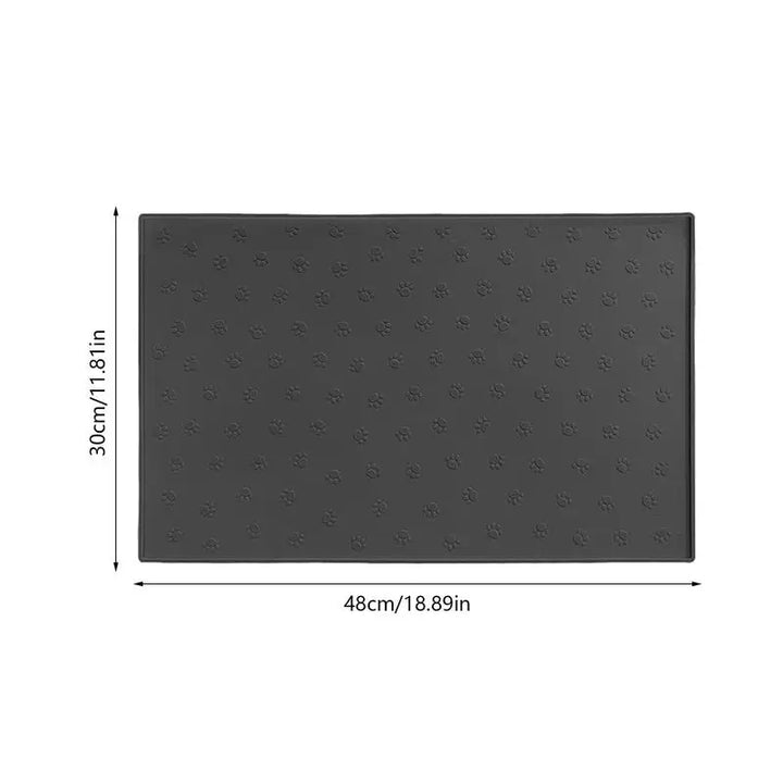 Tapis de Nourriture Antidérapant & Étanche pour Chiens et Chats – Silicone Premium - HautePattes