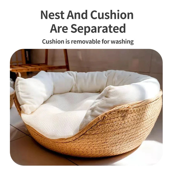 Panier chien douillet et naturel – Le luxe du confort artisanal - HautePattes