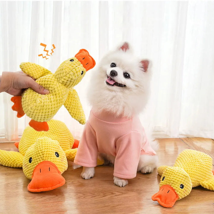 Jouet Apaisant en Peluche – Le Canard Couineur - HautePattes