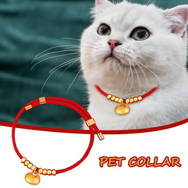 Collier Nouvel An chien & chat : lingot d’or, souvenir unique, message d’amour