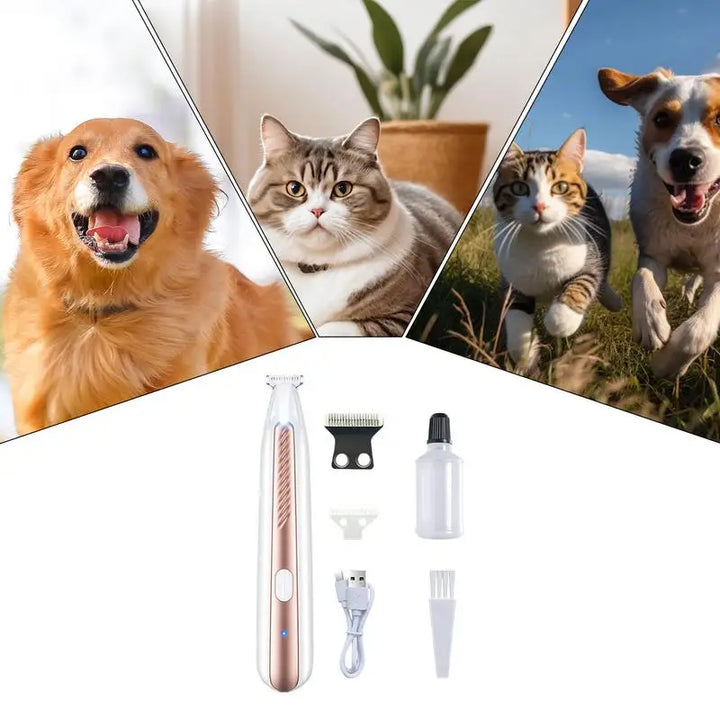 Tondeuse pattes chien & chat : douce, LED, sans stress