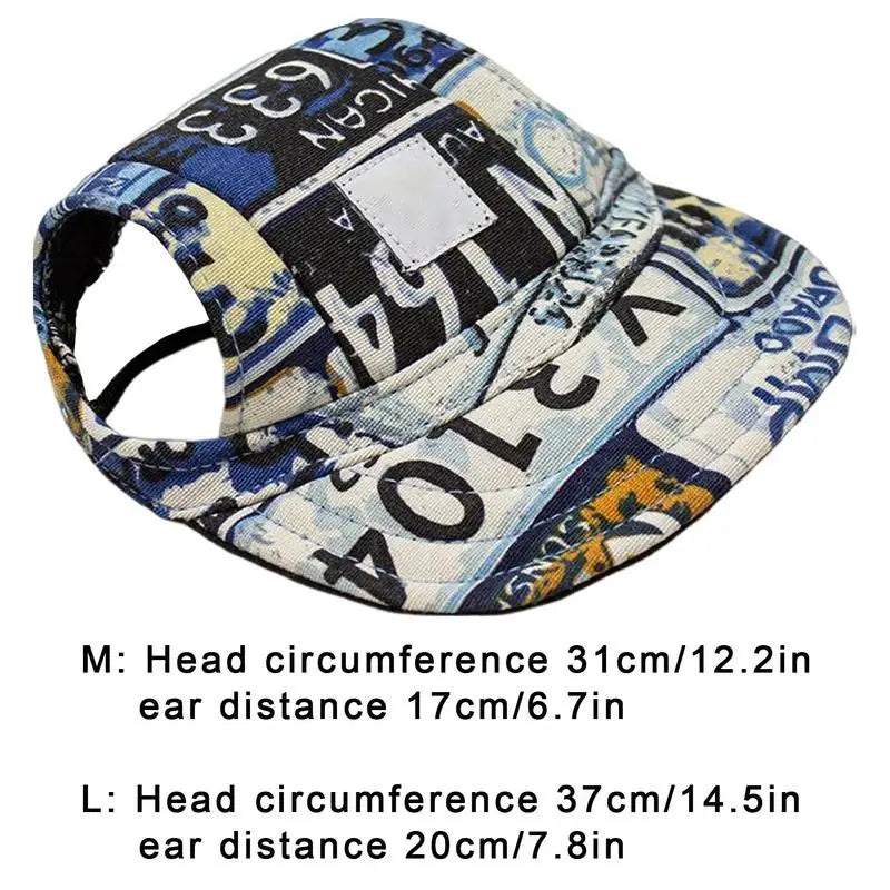 Casquette de baseball réglable avec trous pour les oreilles chien - HautePattes