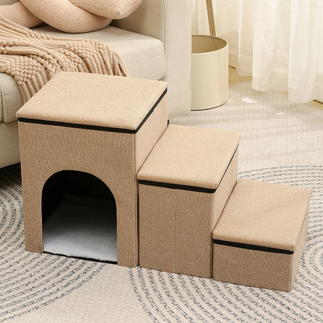 Escalier Pliable 3-en-1 Premium pour Chiens et Chats - HautePattes