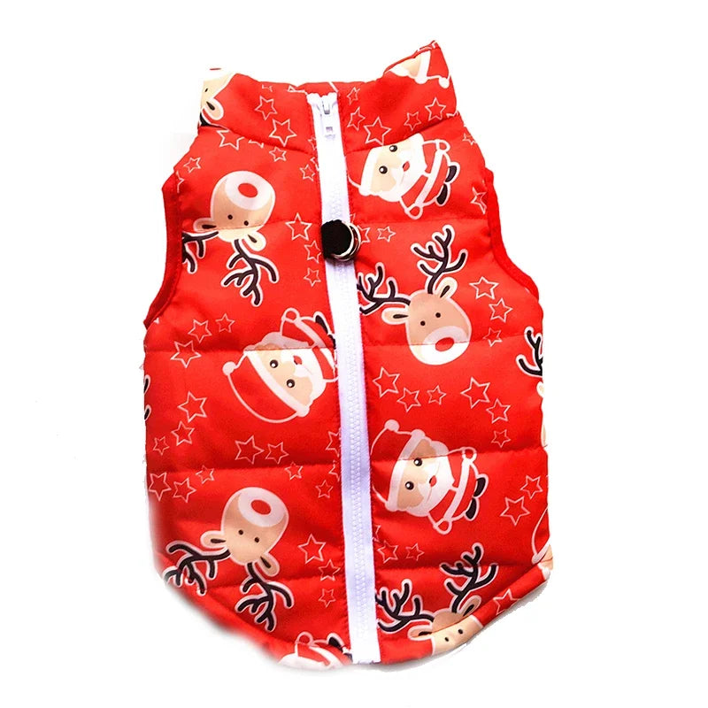 Manteau d’hiver pour petit chien – Spécial Noël, chaud et pratique