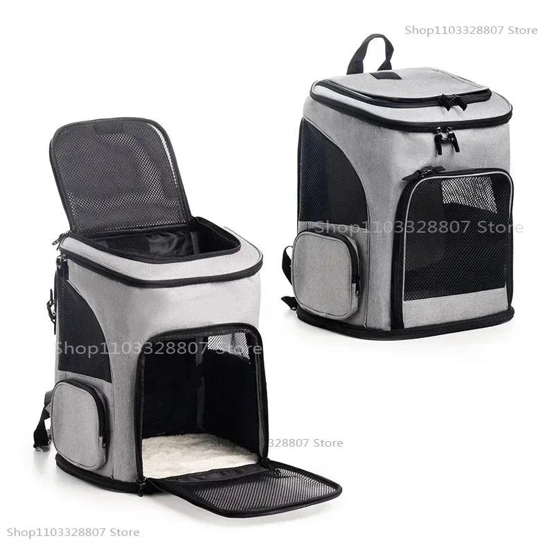 Sac à dos de Transport pour animaux de compagnie, respirant, pliable, sac de voyage, extensible, grande capacité, créatif pour chats et chiens - HautePattes