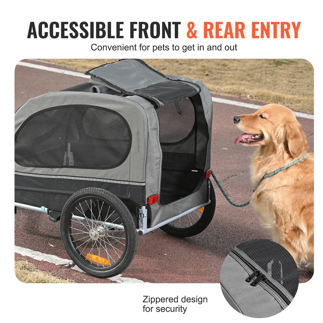 Remorque Vélo Premium Pour Chien - HautePattes
