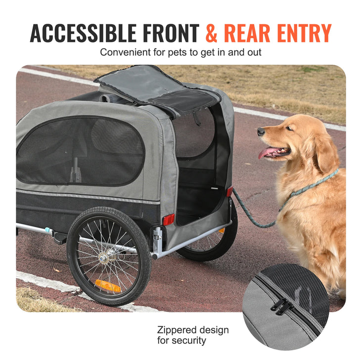Remorque Vélo Premium Pour Chien - HautePattes