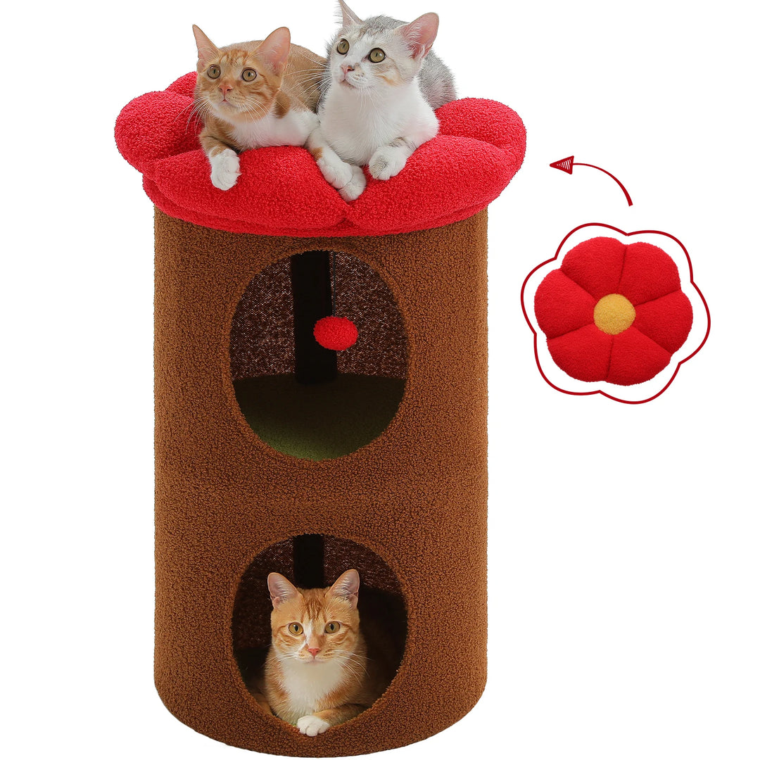 Un refuge fleuri pour chats sensibles & intérieurs élégants