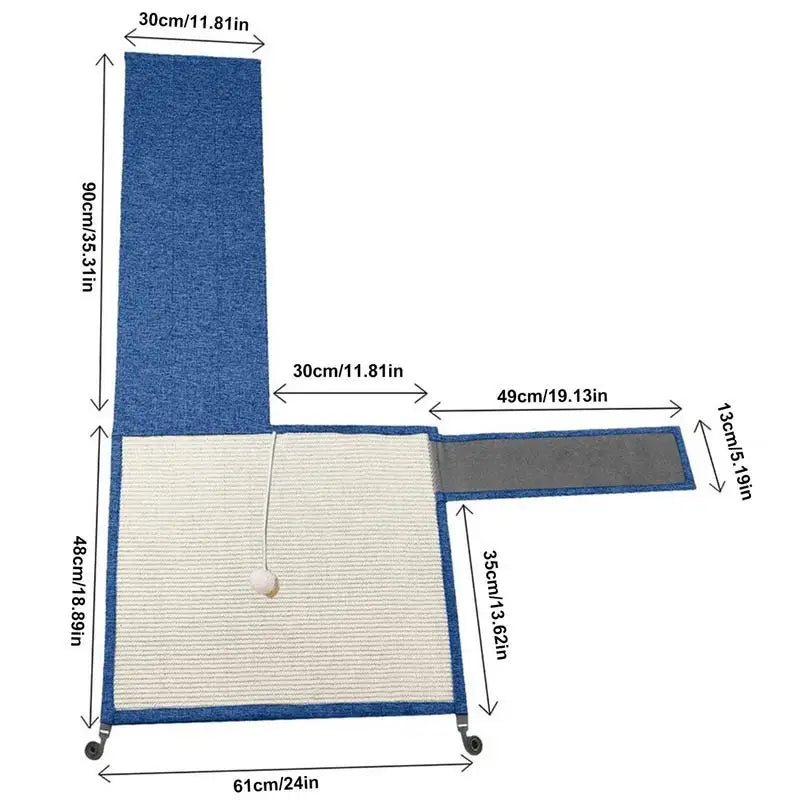 Tapis à griffer en sisal – Son instinct est intact, ton canapé aussi