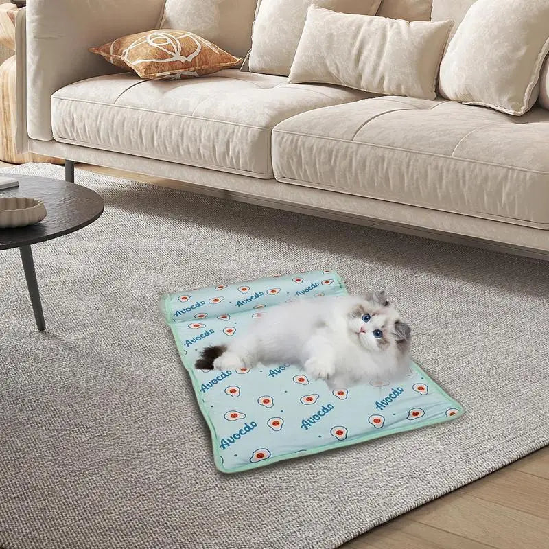 Tapis Rafraîchissant en Soie Glacée - HautePattes