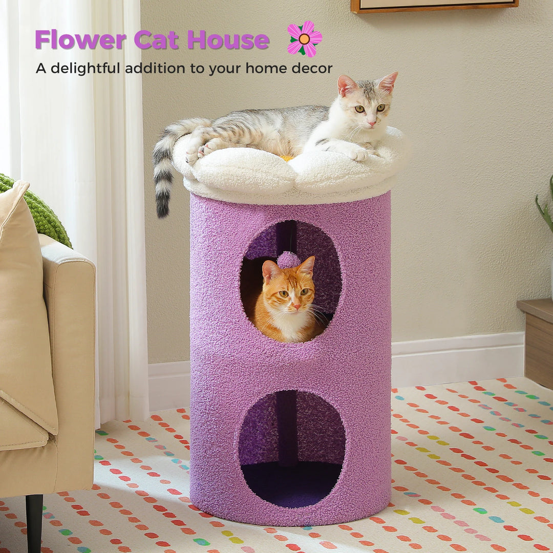 Un refuge fleuri pour chats sensibles & intérieurs élégants