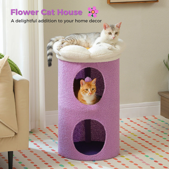 Un refuge fleuri pour chats sensibles & intérieurs élégants