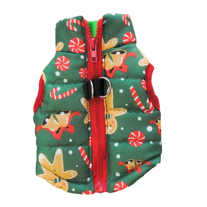 Manteau d’hiver pour petit chien – Spécial Noël, chaud et pratique