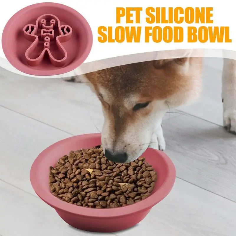 Gamelle en Silicone à Alimentation Lente pour Chiens – Design Mignon & Double Face - HautePattes