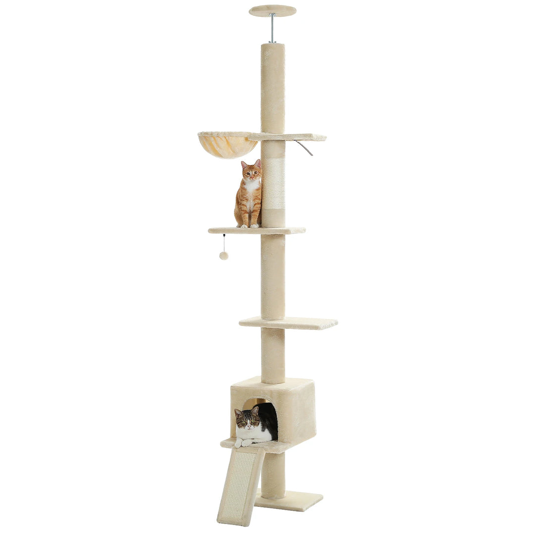 Arbre à chat design vertical & mystique – Le royaume noir des grimpeurs