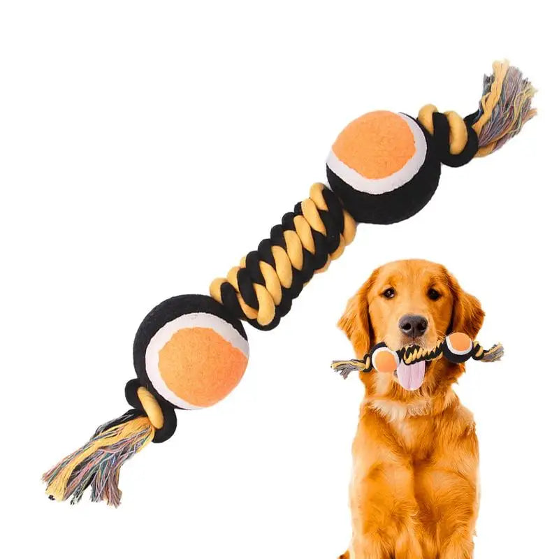 Jouet à Mâcher Double Bonbon de Tennis - HautePattes
