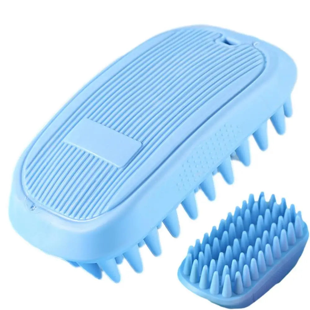 Brosse bain antidérapante chien : massage relaxant & prise sûre