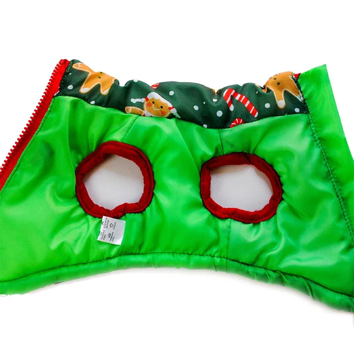 Manteau d’hiver pour petit chien – Spécial Noël, chaud et pratique
