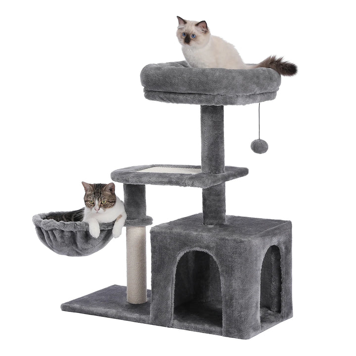 Tour à chat 80 cm – L’abri des petits chats câlins et joueurs