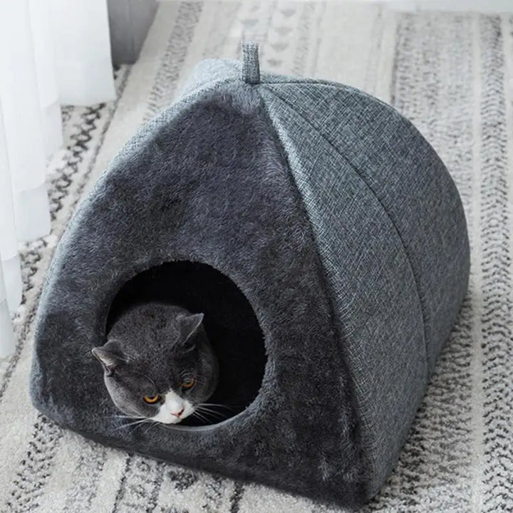 Lit semi-fermé pour animaux de compagnie - HautePattes