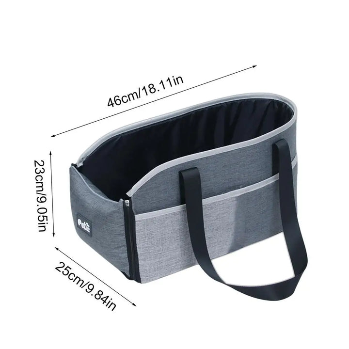 Siège Auto Portable Confort Premium – Console Centrale pour Chats & Petits Chiens - HautePattes