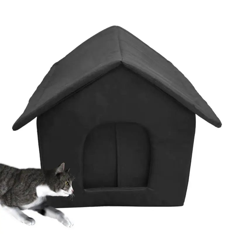 Refuge extérieur pour chat errant – discret, chaud et rassurant