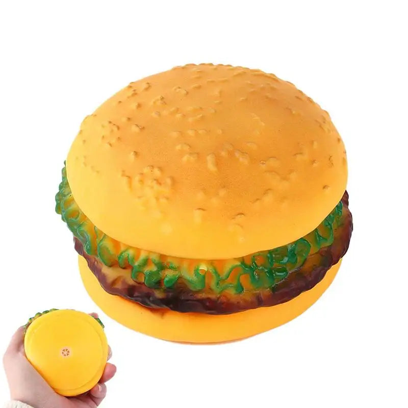 Jouet Couineur en Forme de Hamburger pour Chien - HautePattes