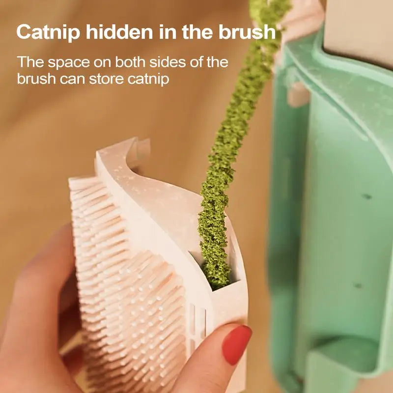 Brosse murale chat herbe à chat : détente autonome et coin bonheur