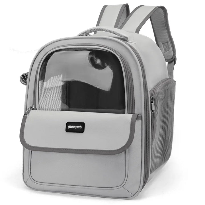 Sac à dos de transport pour animaux de compagnie, sac de voyage pour animaux de compagnie, Portable, respirant, pour chien, Transparent, grand espace - HautePattes