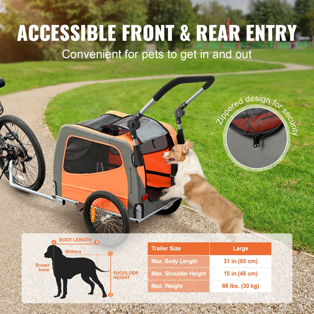 Remorque & Poussette 2-en-1 Pour Chien - HautePattes