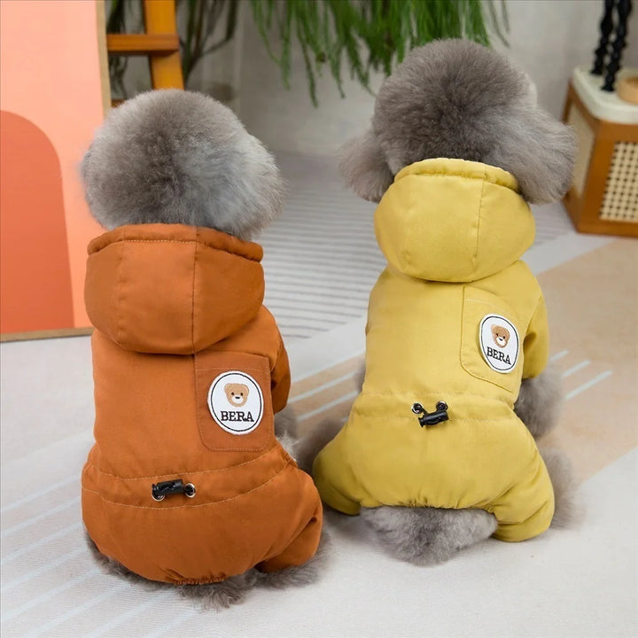 Veste 4 pattes avec capuche – Pour un hiver doux et stylé