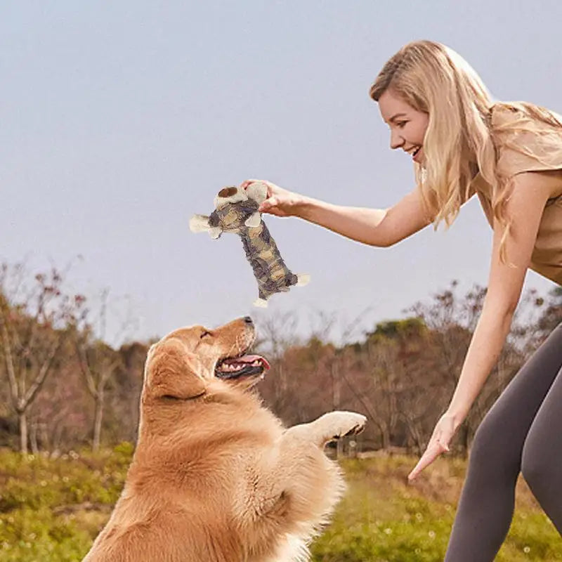 Jouet Couineur Indestructible en Forme d'Ours pour Chien - HautePattes
