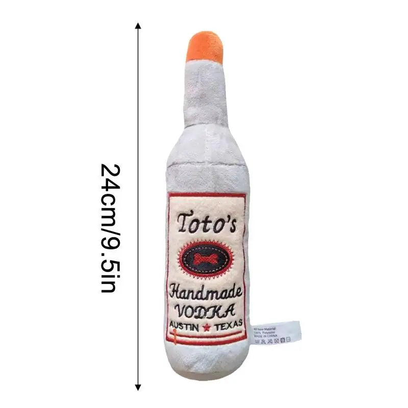 Peluche Sonore pour Chien Bouteille de Vodka - HautePattes