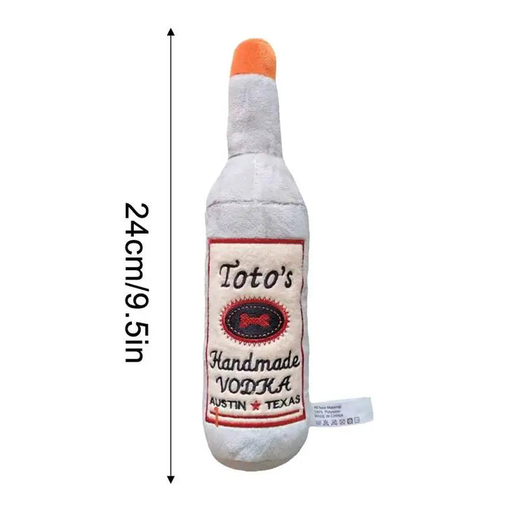 Peluche Sonore pour Chien Bouteille de Vodka - HautePattes