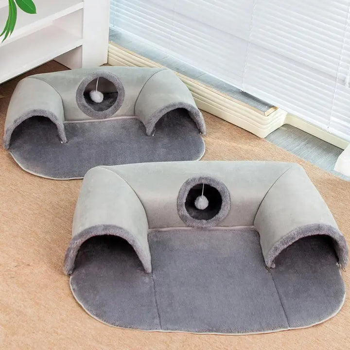 Tunnel pour chat : un cocon d’aventure, de repos… et d’amour