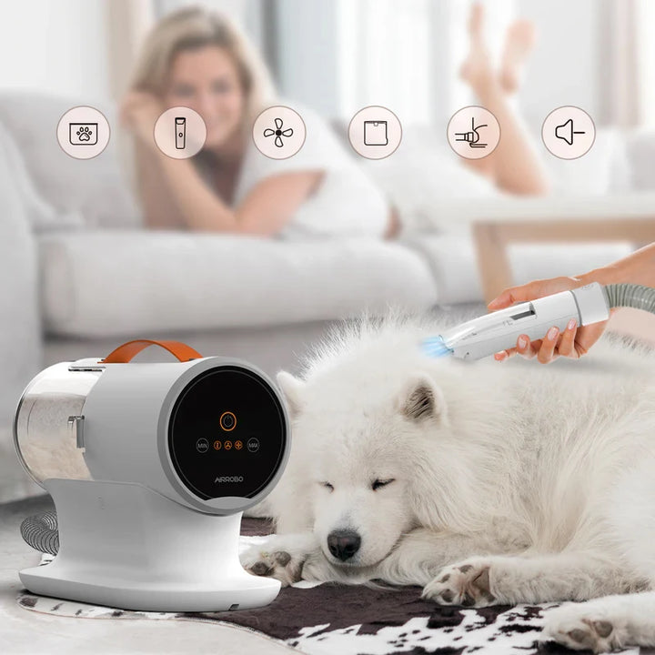 Kit de Toilettage Premium Aspirateur Ultra-Silencieux (2L) pour Chiens & Chats - HautePattes