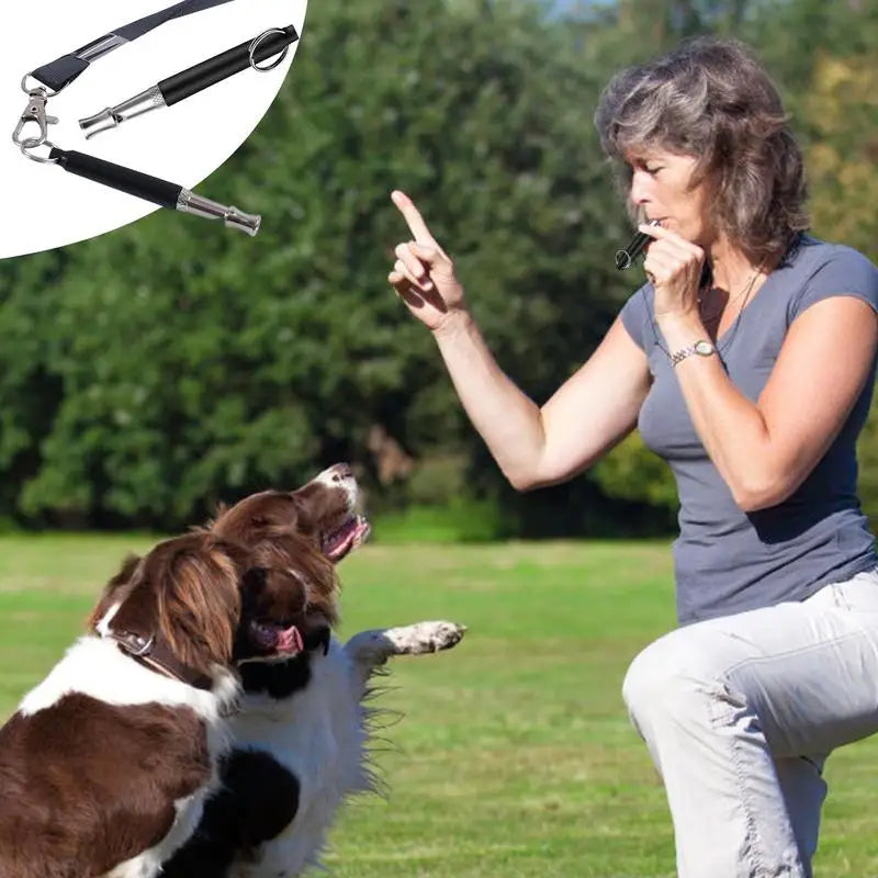 Lot de 2 Sifflets Ultrasoniques Anti-Aboiements pour Chien - HautePattes