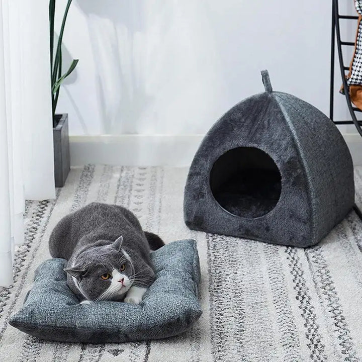 Lit semi-fermé pour animaux de compagnie - HautePattes