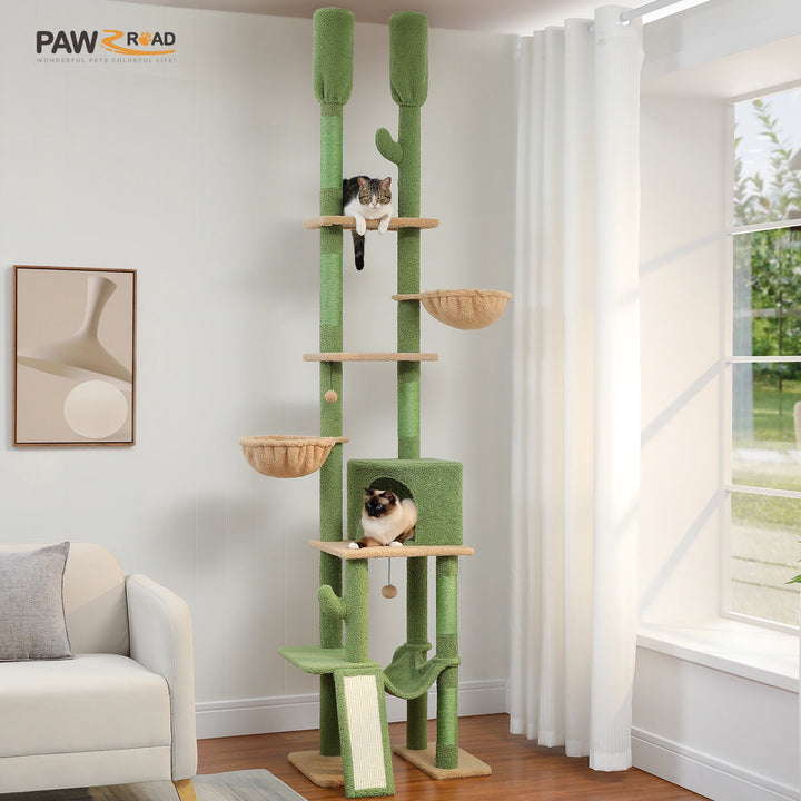 Arbre cactus 7 niveaux – Hamacs, condo & perchoir joyeux