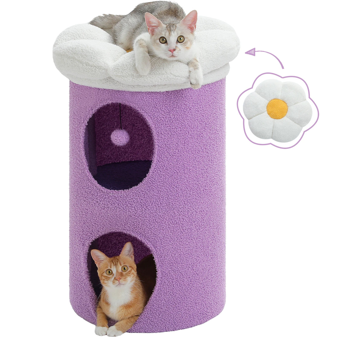 Un refuge fleuri pour chats sensibles & intérieurs élégants