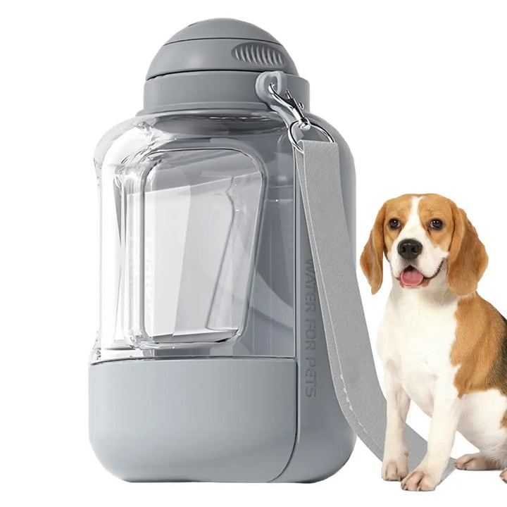 Gourde pour chien portable 2 en 1 pour chien Hydratation et alimentation - HautePattes