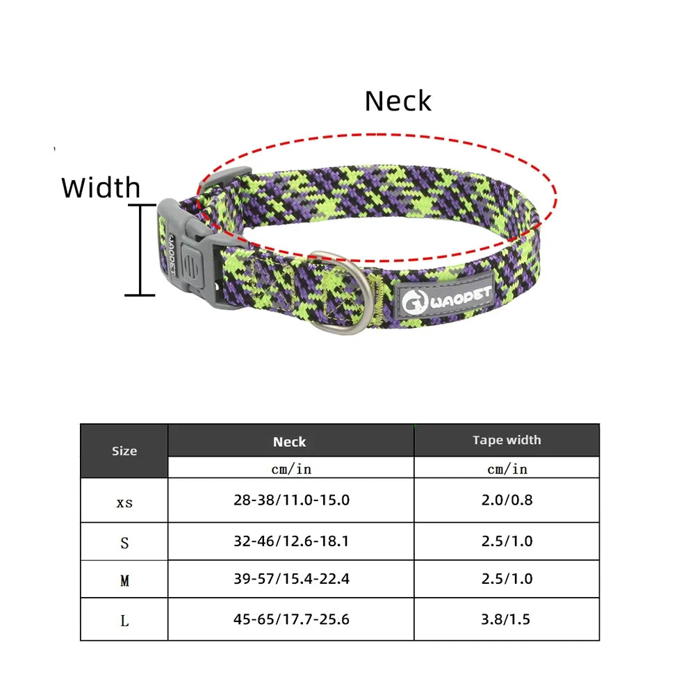 Collier réfléchissant chien & chat : visible la nuit, discret au quotidien