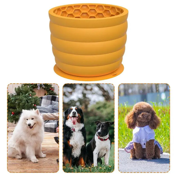 Gamelle à lécher en silicone pour chien 620 ml - HautePattes