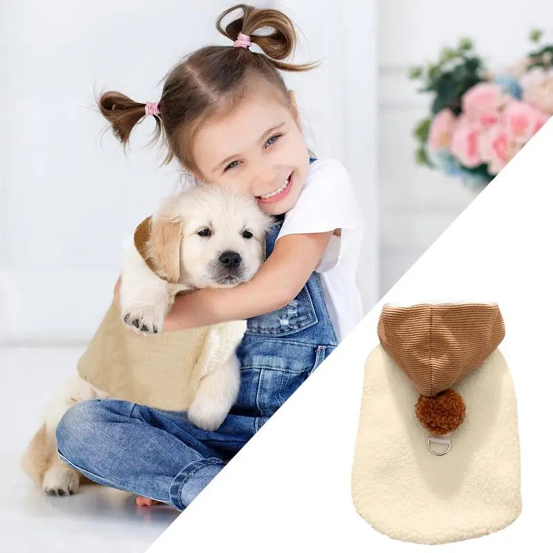 Pull Mignon d’Hiver pour Chiens & Chats avec Bonnet - HautePattes