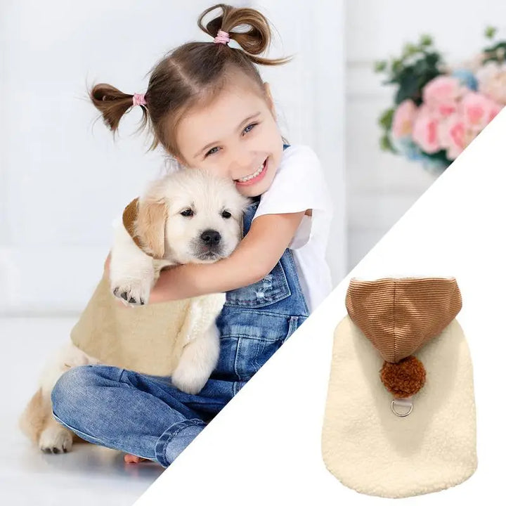 Pull Mignon d’Hiver pour Chiens & Chats avec Bonnet - HautePattes