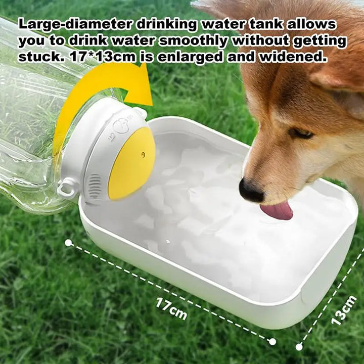 Gourde pour chien portable 2 en 1 pour chien Hydratation et alimentation - HautePattes
