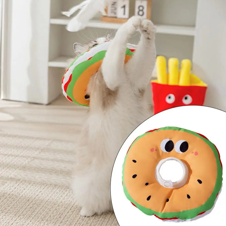 Collerette pour chat en coton de soie et tissu oxfort - HautePattes