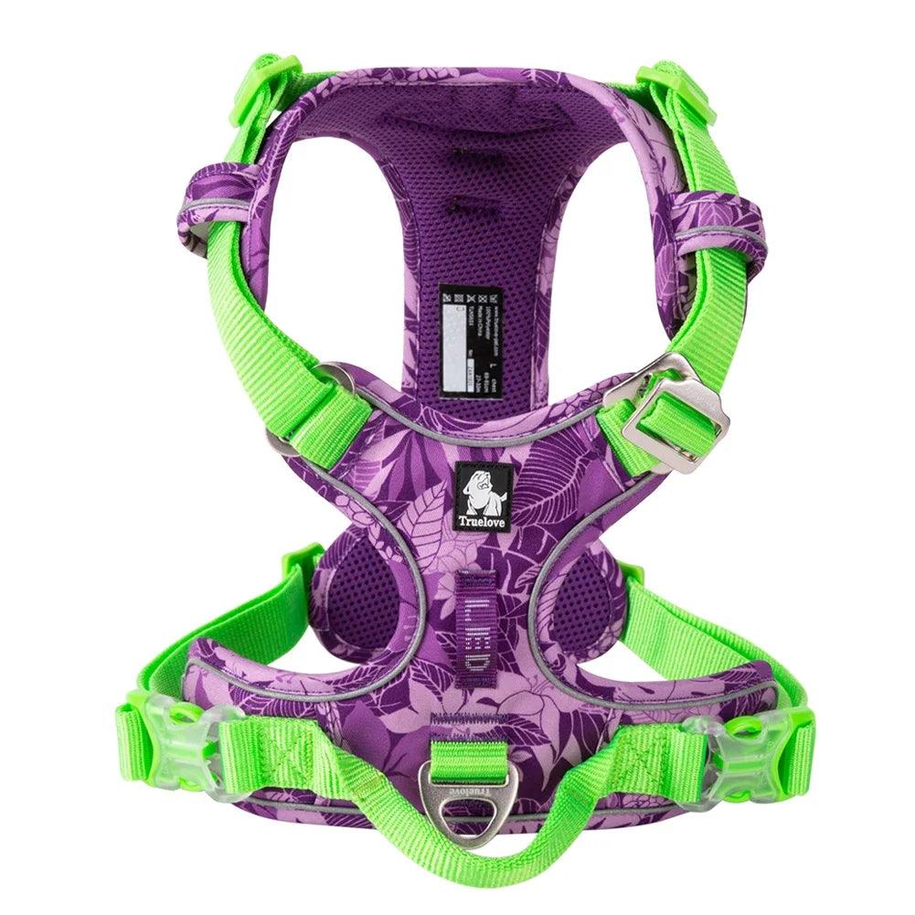 Harnais True love anti-traction chien nylon réfléchissant - HautePattes