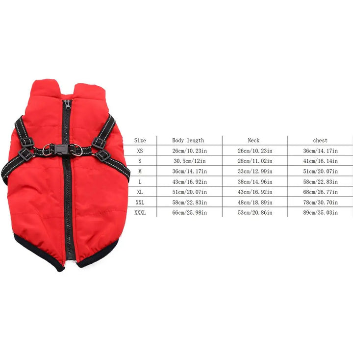Manteau chaud avec harnais intégré – Hiver serein pour votre chien